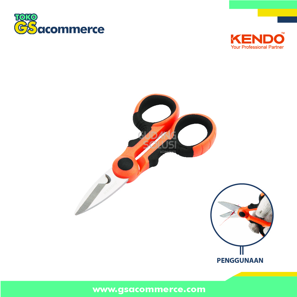 KENDO 20737 Kunci L Set Extra Panjang/9pc Ball End Hex Key Set